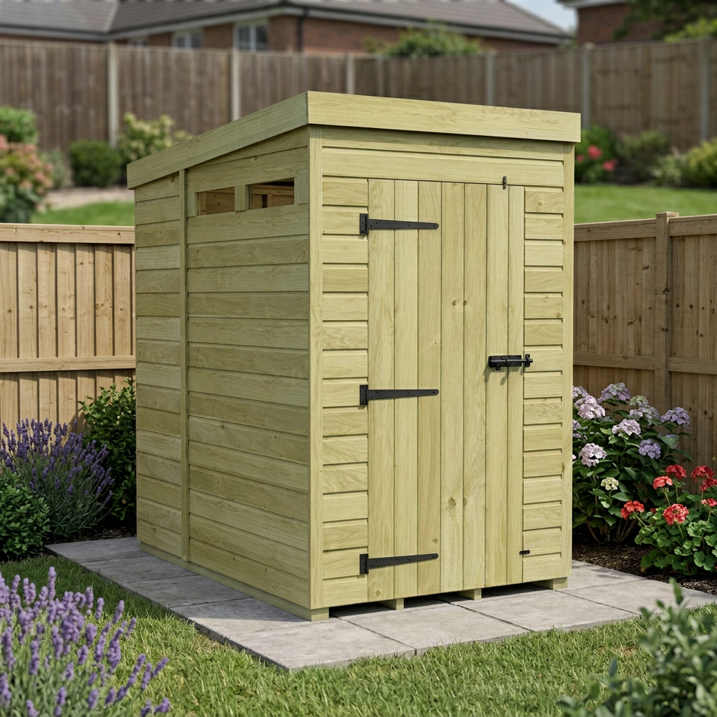 4 x 6  Security Pent Shed - view 5