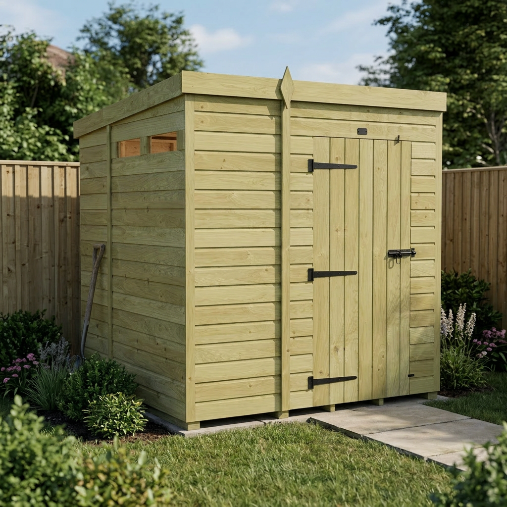 7 x 6  Security Pent Shed - view 6
