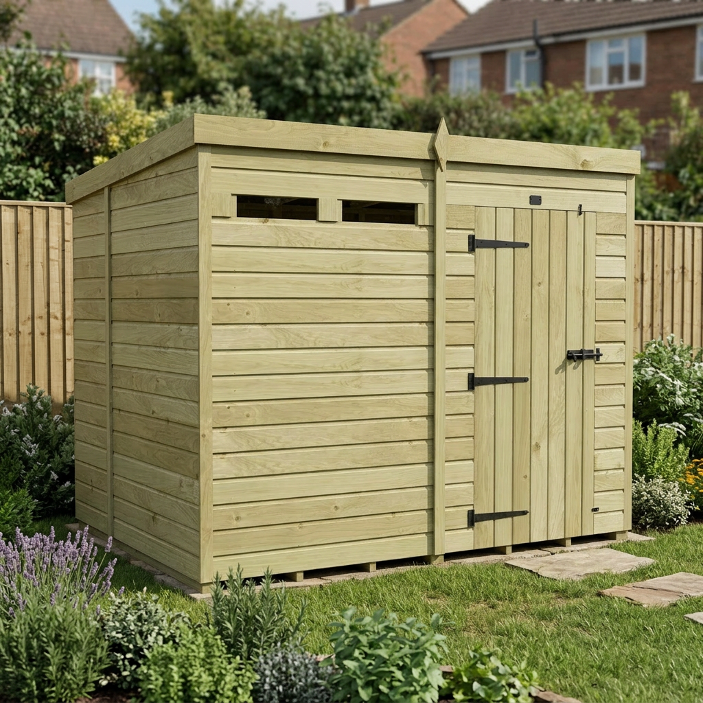 8 x 6  Security Pent Shed - view 6