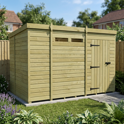10 x 6  Security Pent Shed - view 3