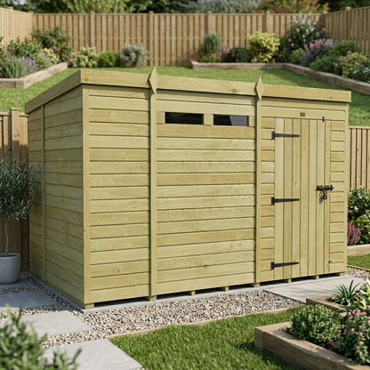 11 x 6  Security Pent Shed - view 5