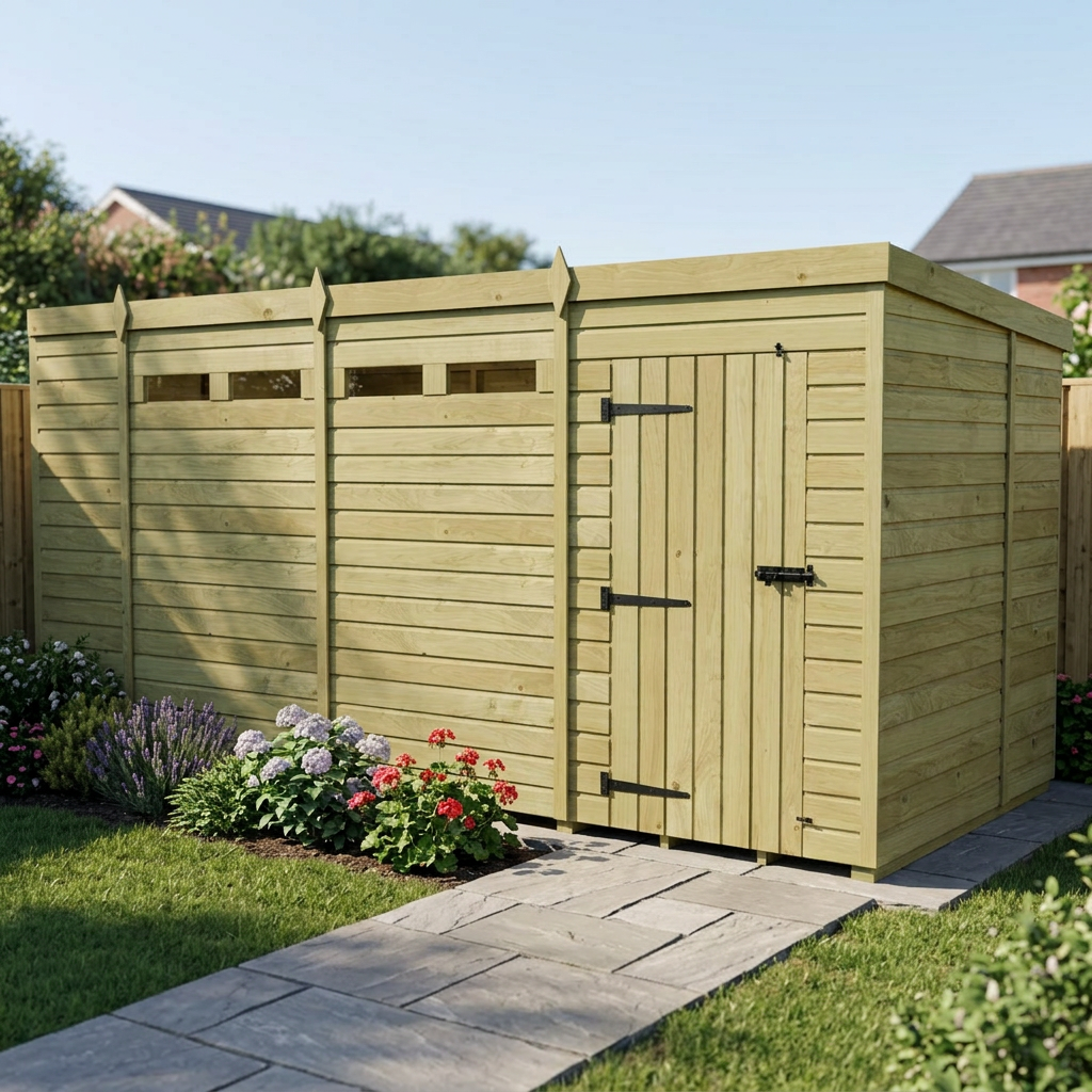 13 x 6  Security Pent Shed - view 5