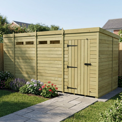 13 x 6  Security Pent Shed - view 5