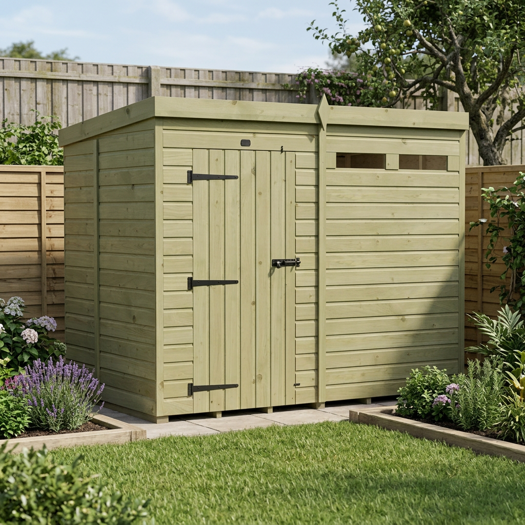 8 x 5 Security Pent Shed - view 6