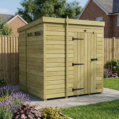 6 x 7 Security Pent Shed - view 3