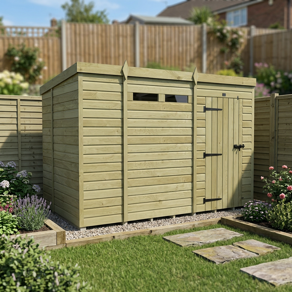 11 x 7 Security Pent Shed - view 3