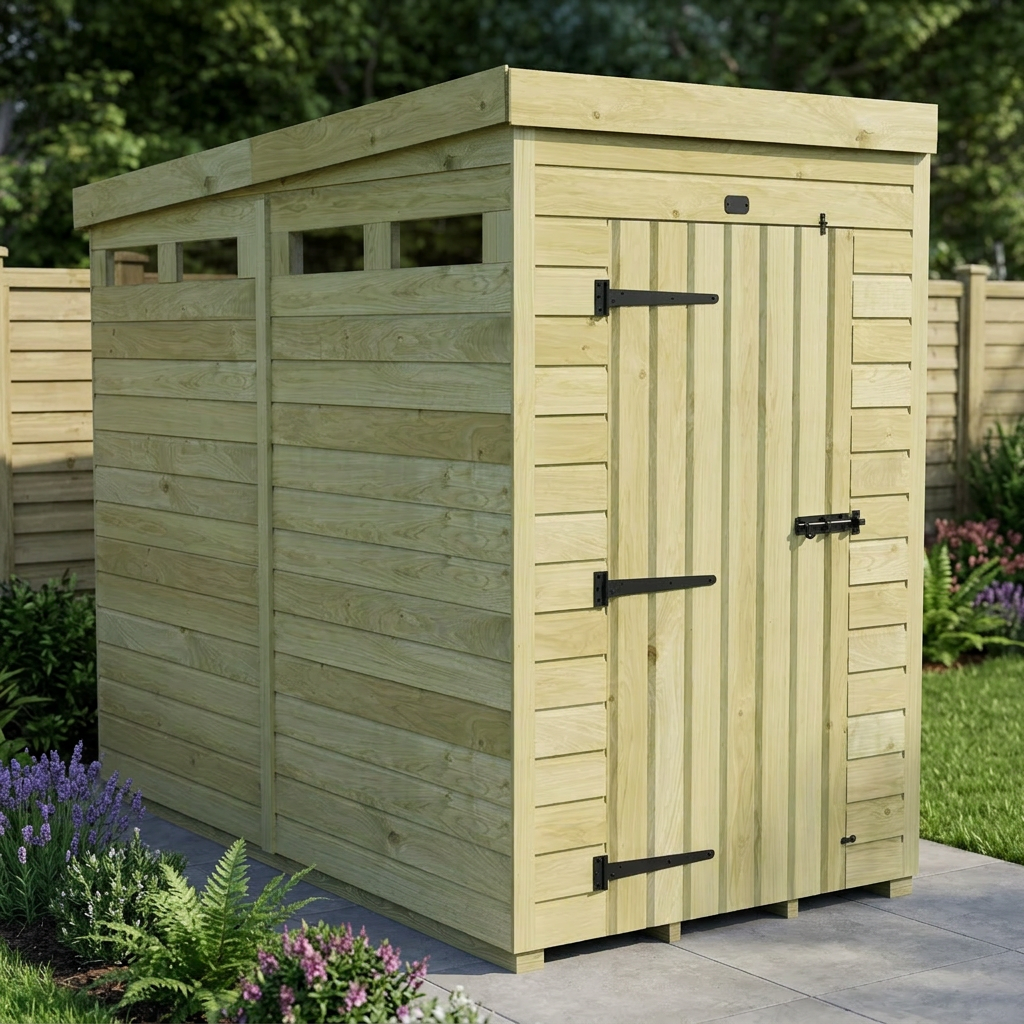 4 x 8 Security Pent Shed - view 3