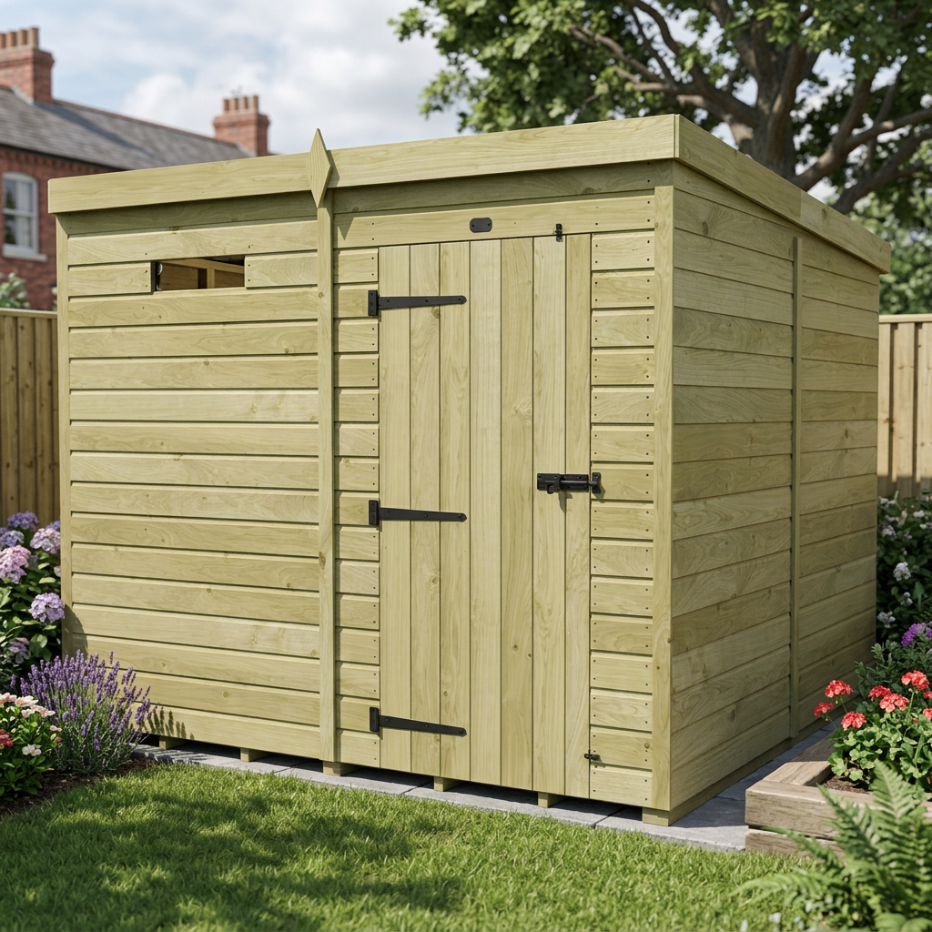 7 x 8 Security Pent Shed - view 3