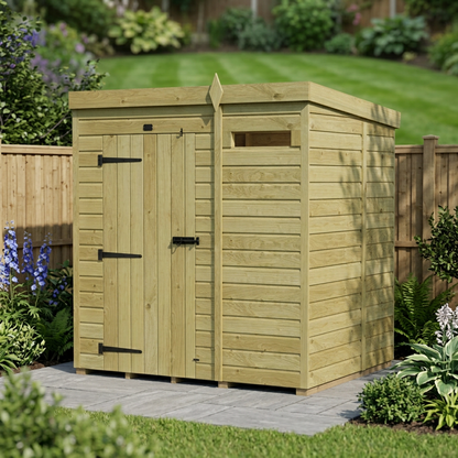 6 x 5 Security Pent Shed - view 3