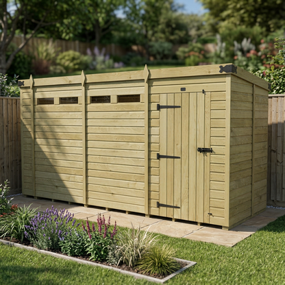 14 x 5 Security Pent Shed - view 4