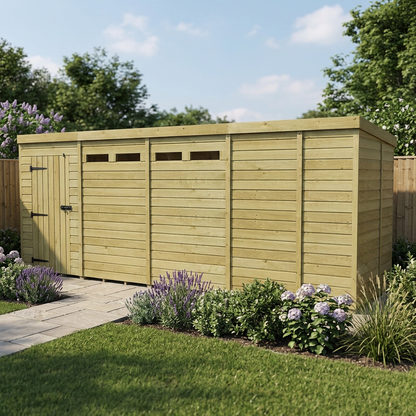 17 x 5 Security Pent Shed - view 5