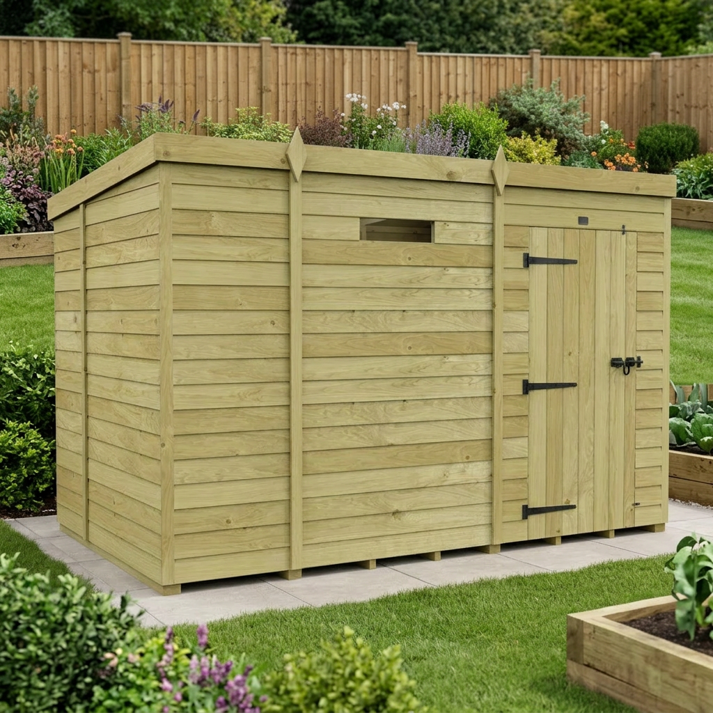 9 x 6  Security Pent Shed - Security Pent Shed