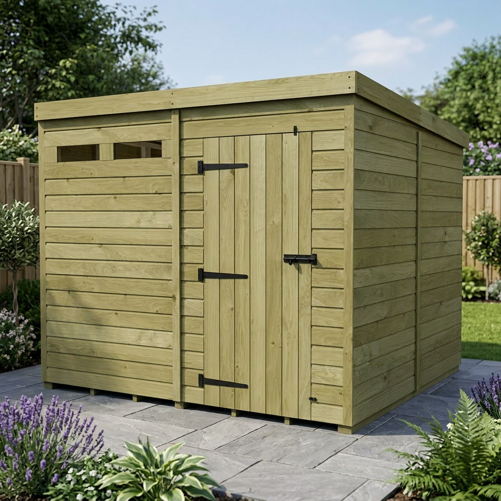 8 x 8 Security Pent Shed - view 3