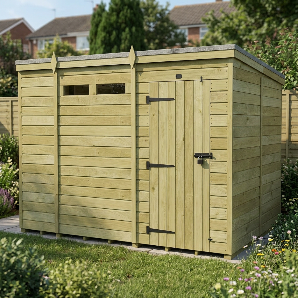 10 x 8 Security Pent Shed - view 2