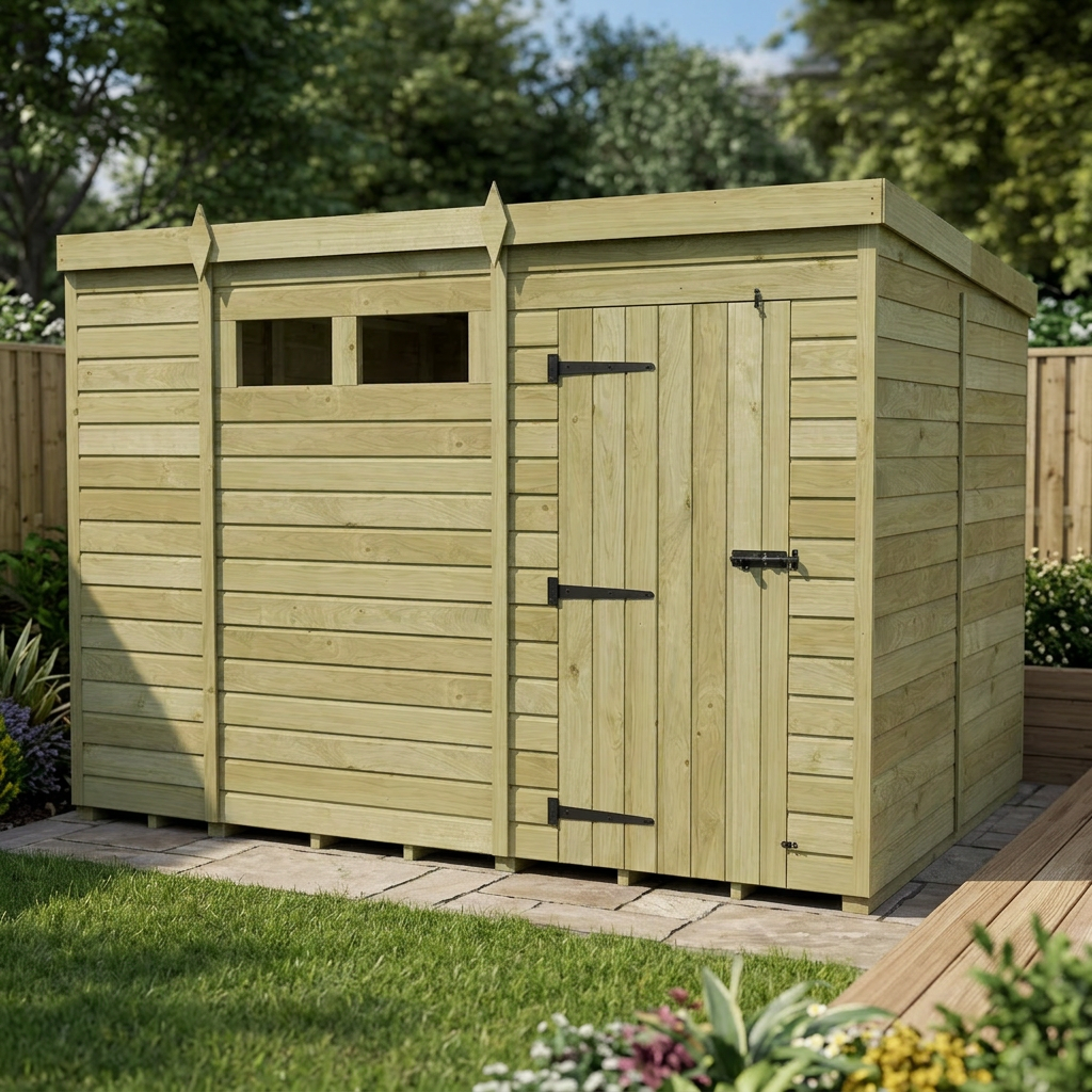11 x 8 Security Pent Shed - view 3