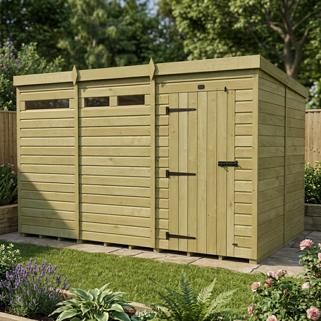 13 x 8 Security Pent Shed - view 4