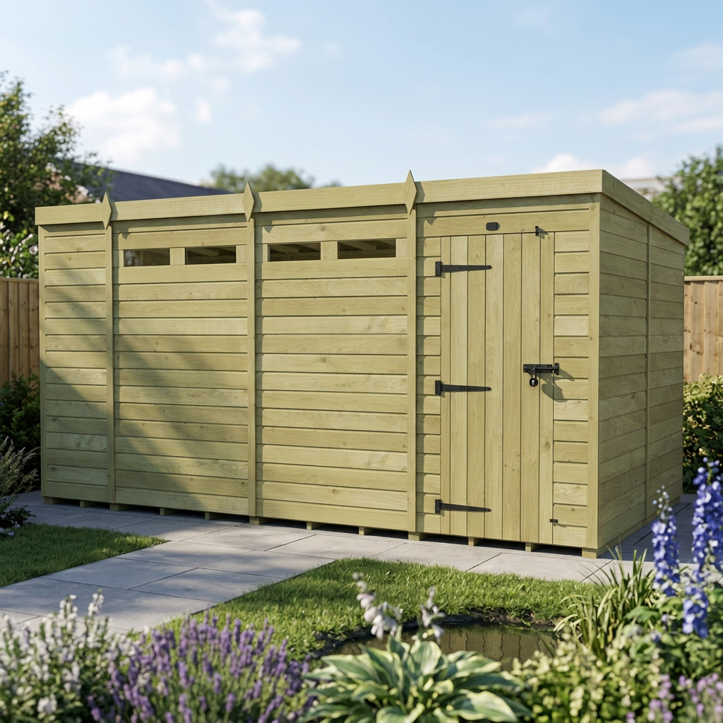 14 x 8 Security Pent Shed - view 4