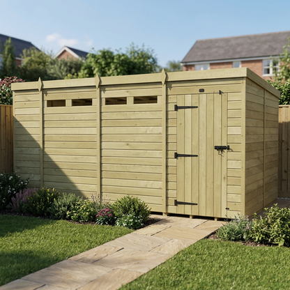 15 x 8 Security Pent Shed - view 4