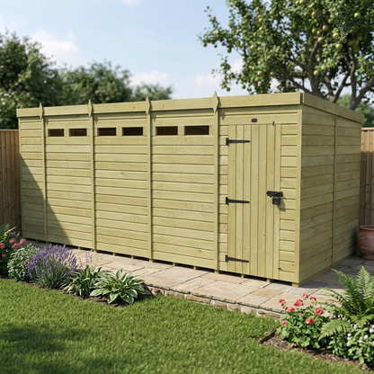 19 x 8 Security Pent Shed - view 3