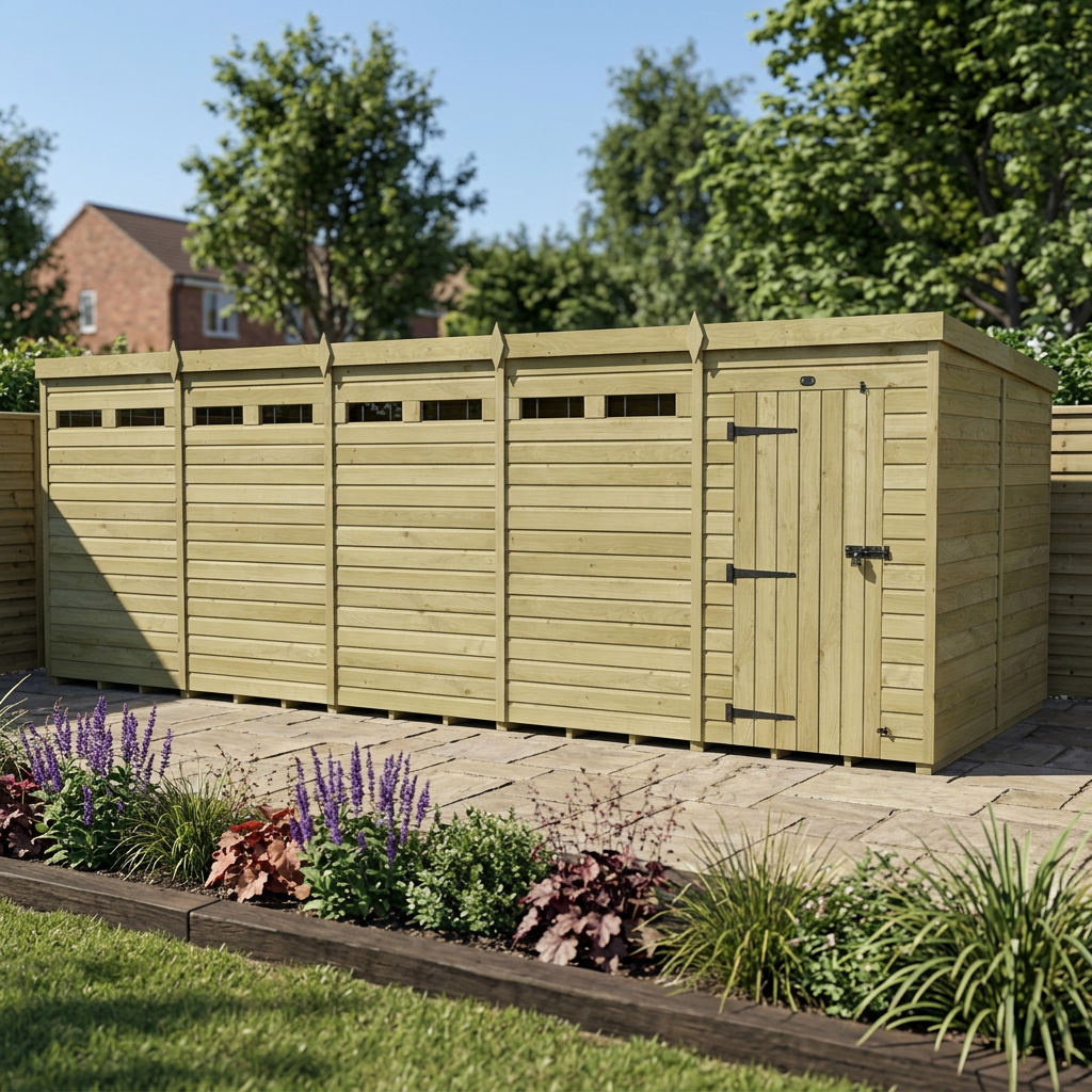 20 x 8 Security Pent Shed - view 4