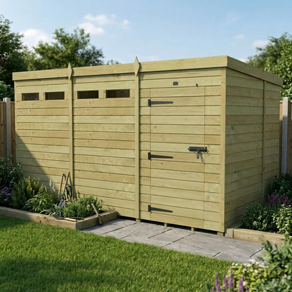 12 x 7 Security Pent Shed - view 3