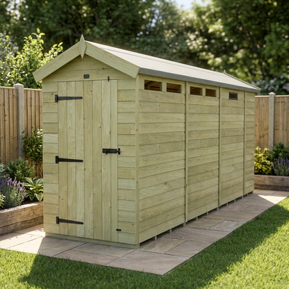4 x 13  Apex Security Shed - view 4