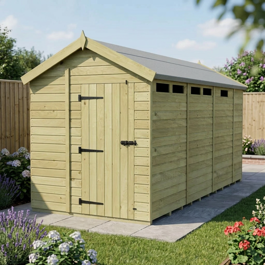 6 x 13 Apex Security Shed - view 3