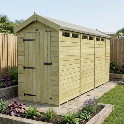 4 x 14  Apex Security Shed - view 3