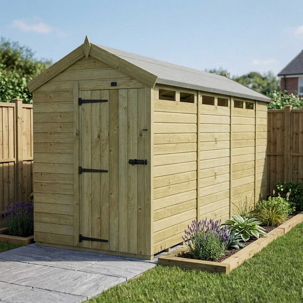 5 x 14 Apex Security Shed - view 4