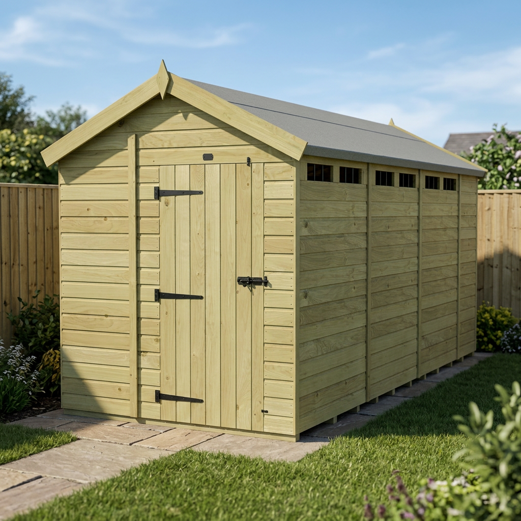 7 x 14 Apex Security Shed - view 3