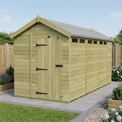 6 x 15 Apex Security Shed - view 3