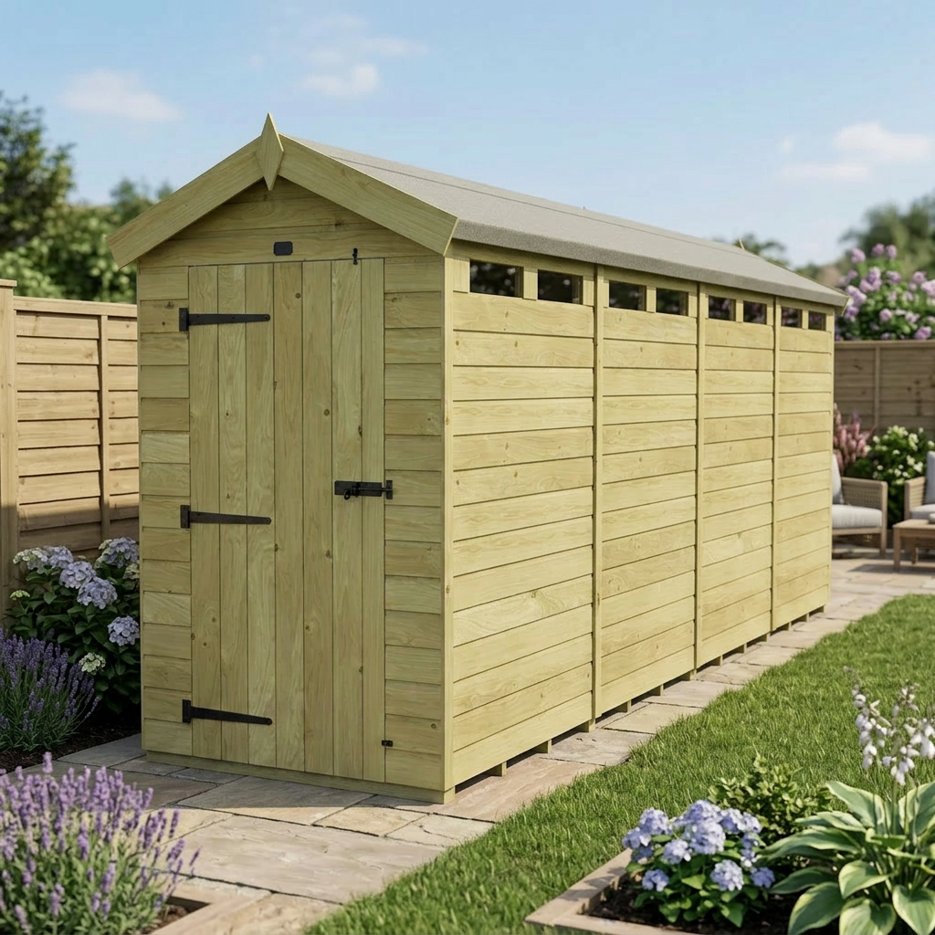 4 x 16 Apex Security Shed - view 4