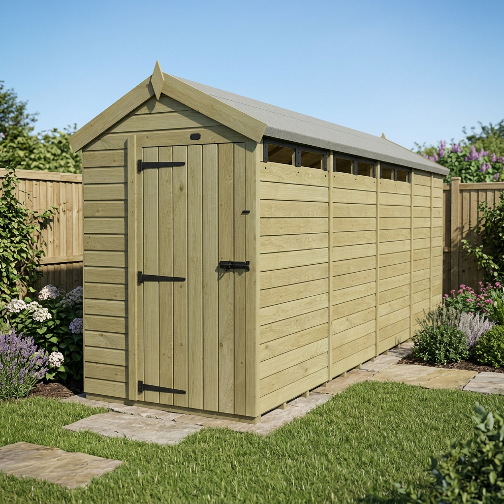 5 x 17 Apex Security Shed - view 3