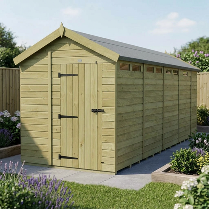 7 x 17 Apex Security Shed - view 3