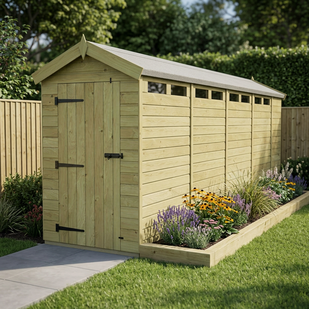 4 x 19 Apex Security Shed - view 3