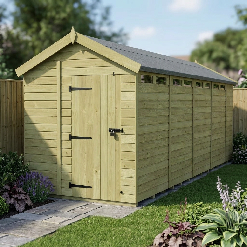 6 x 19 Apex Security Shed - view 3