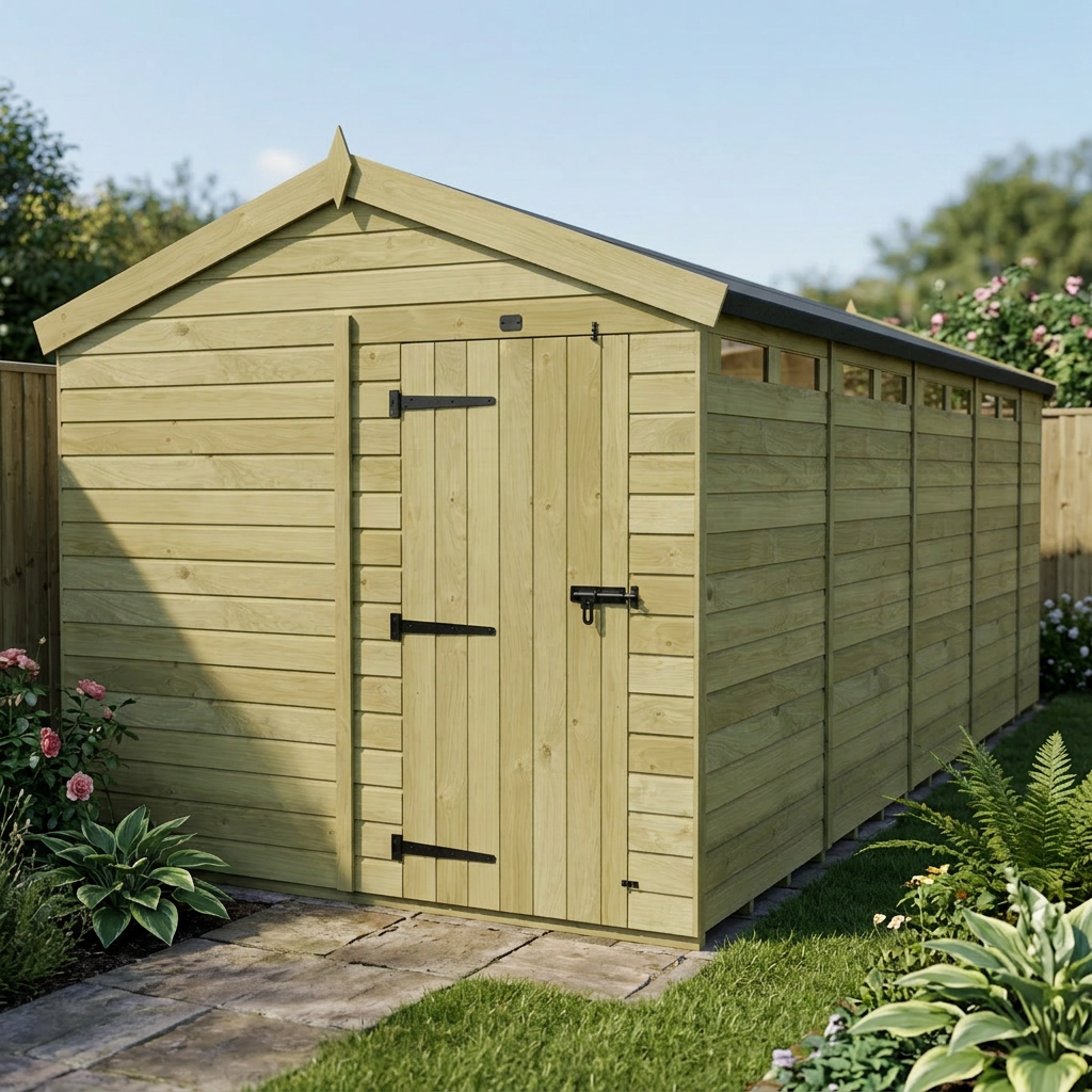 8 x 19 Apex Security Shed - view 5