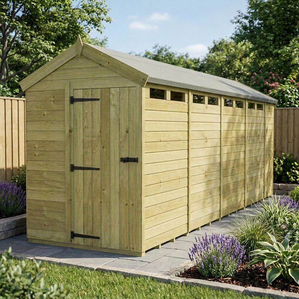 5 x 18 Apex Security Shed - view 3