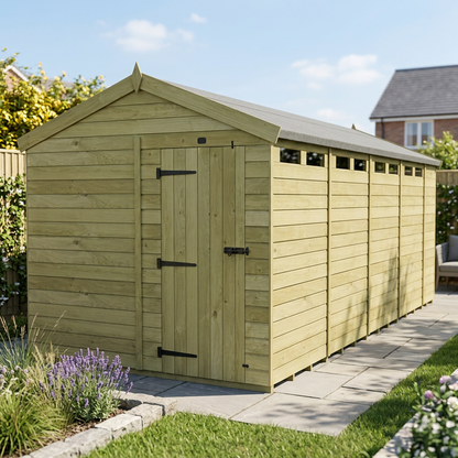 8 x 17  Apex Security Shed - view 3