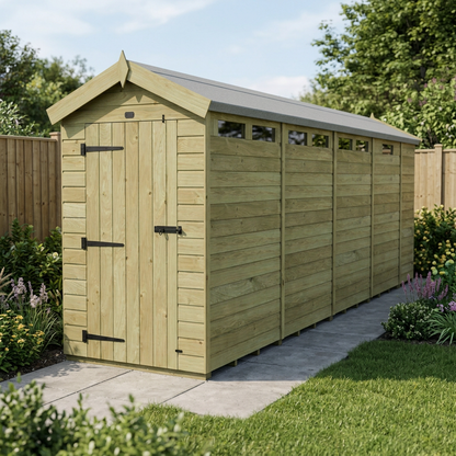 4 x 17  Apex Security Shed - view 3