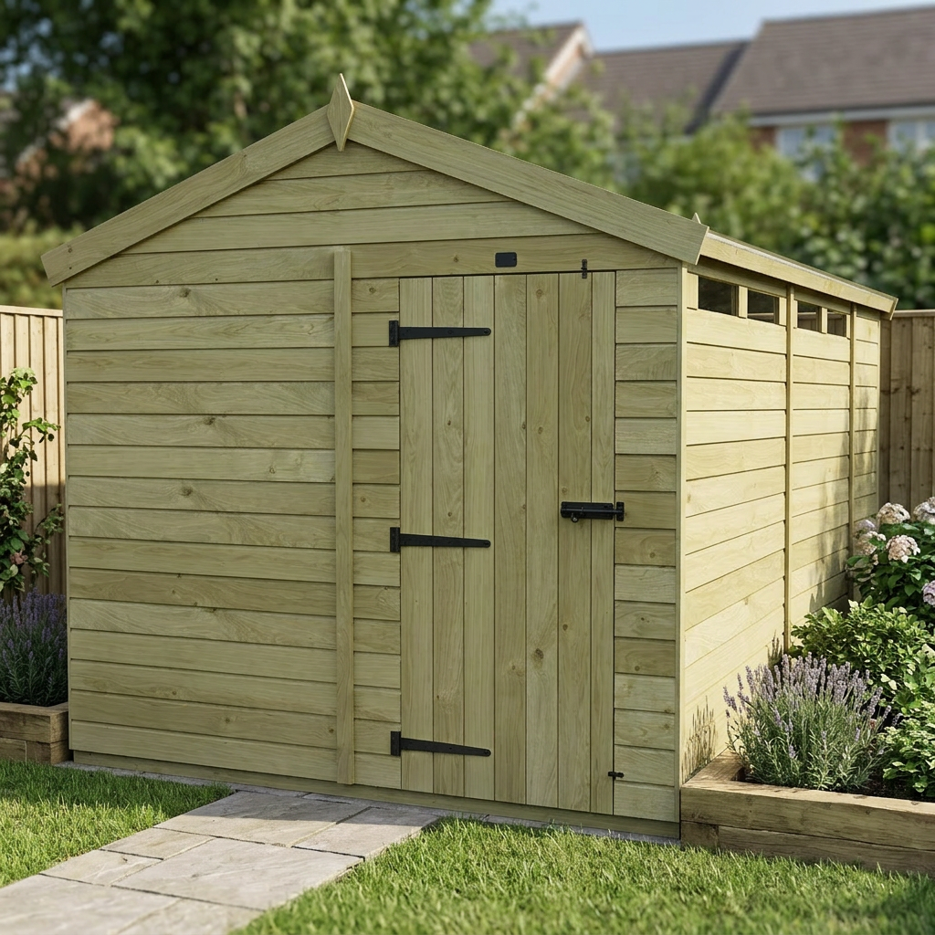 8 x 15  Apex Security Shed - view 3