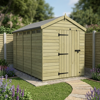 8 x 14 Apex Security Shed - view 3