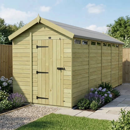 7 x 19 Apex Security Shed - view 4