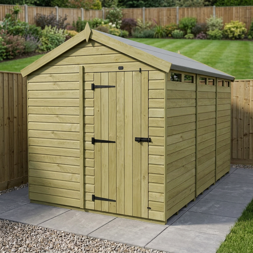 8 x 16  Apex Security Shed - view 3
