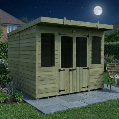 8 x 8 Pent Summer House - view 6