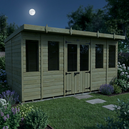 14 x 8 Pent Summer House - view 6