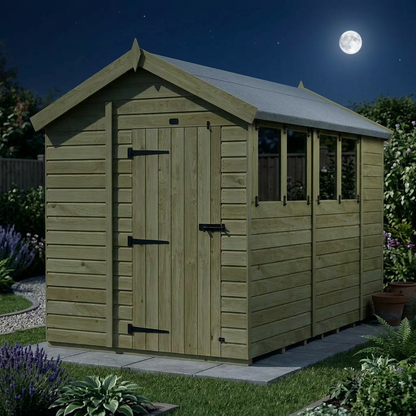 6 x 10 Apex Shed (Single Door, With Windows) - view 4