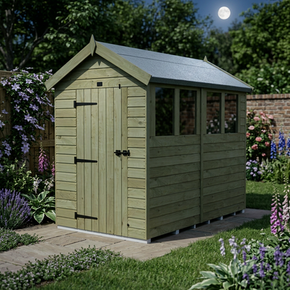 7 x 10 Apex Shed (Single Door, With Windows) - view 6