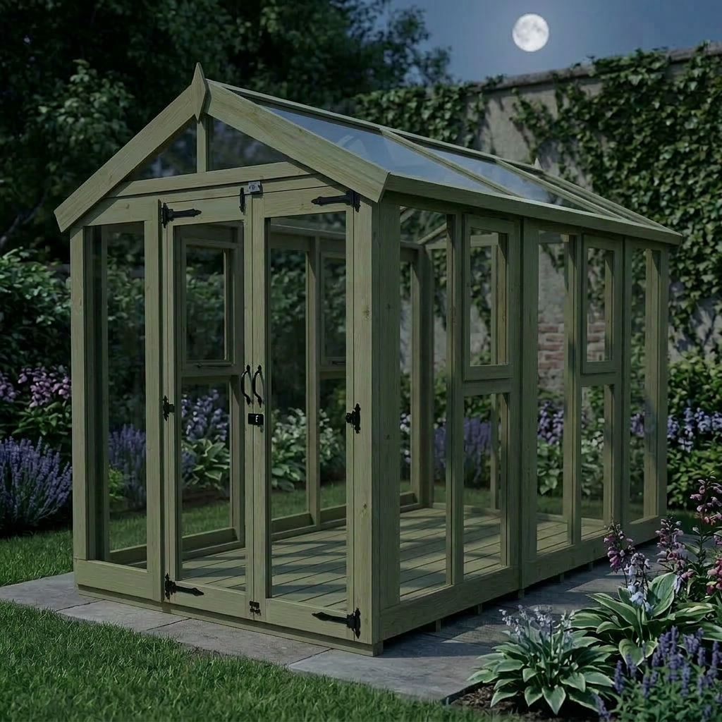 6x10 Glass Greenhouse - view 3