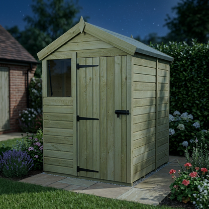 5 x 5 Apex Shed (Single Door, With Windows) - view 6